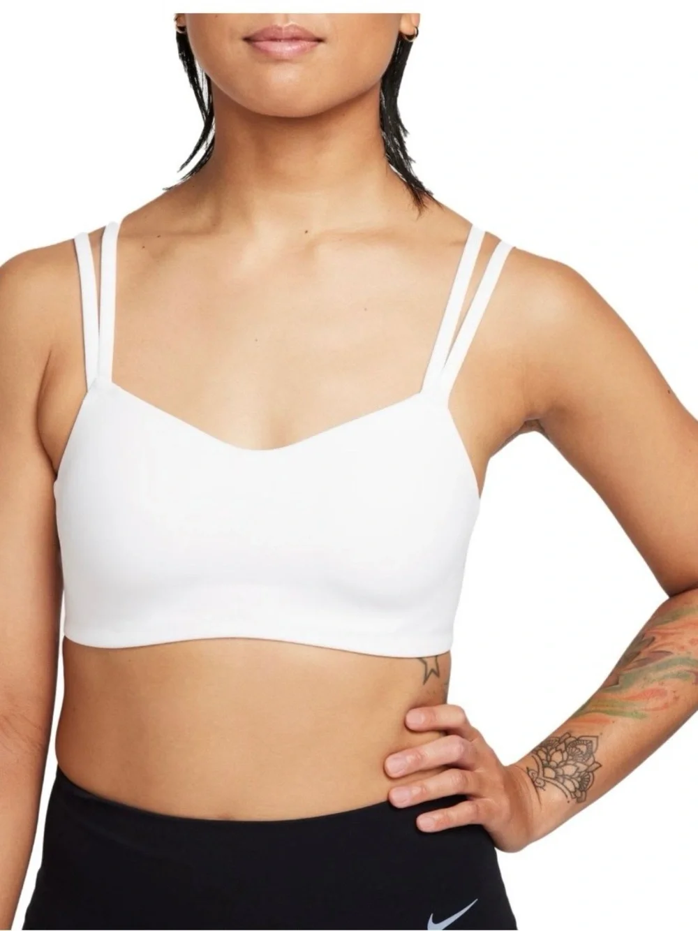 Nike Zenvy Sports Bra - White